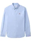 Chocoolate Long-sleeve Cotton Shirt In Blau