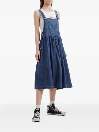 Chocoolate Overall Dress In Blue