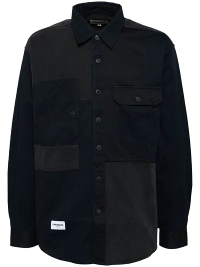 Chocoolate Panelled Shirt In Blue