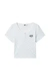 Chocoolate Pattern Logo T-shirt In White