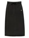 Chocoolate Pencil Midi Skirt In Gray
