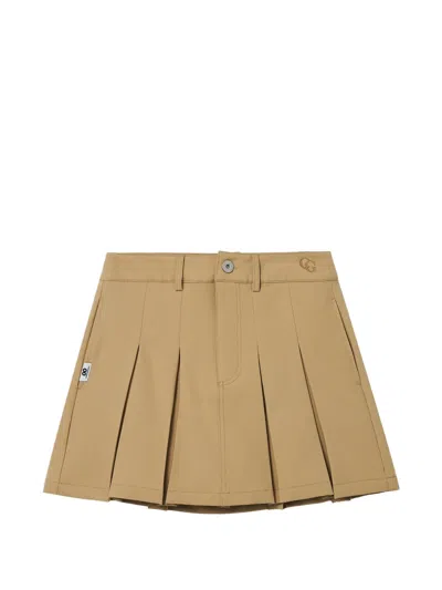 Chocoolate Minirock Mit Falten In Brown