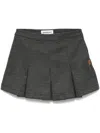 Chocoolate Pleated Skirt In Grey