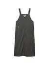 Chocoolate Midikleid Mit Tasche In Gray