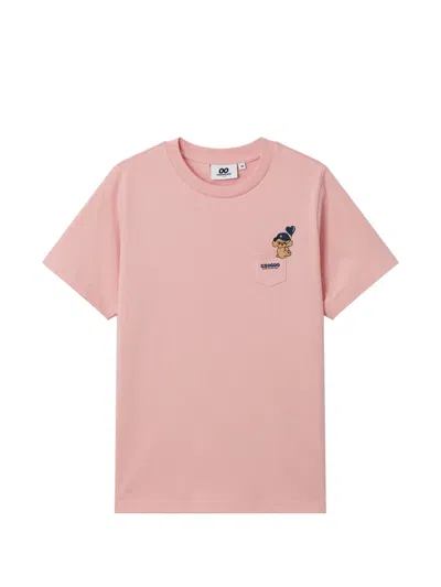 Chocoolate T-shirt Mit Taschendetail In Pink