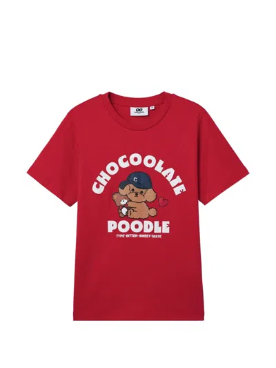 Chocoolate Poodle-graphic T-shirt