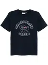 Chocoolate Poodle Graphic T-shirt In Blue