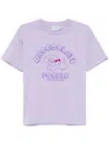 Chocoolate Poodle Graphic T-shirt In Purple