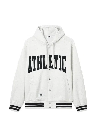 Chocoolate Press-stud Hoodie In Grau