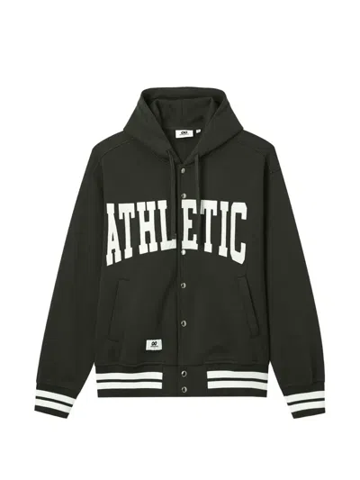 Chocoolate Press-stud Hoodie In Schwarz