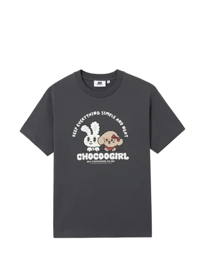 Chocoolate T-shirt Mit Print In Black