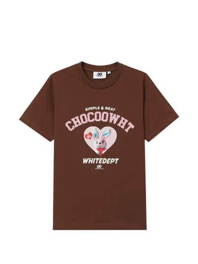 Chocoolate T-shirt Mit Print In Brown