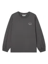 Chocoolate Puff-sleeve Sweatshirt In Gray