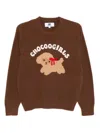 Chocoolate Puppy-print Jumper In Brown