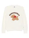 Chocoolate Puupy-print Jumper In White