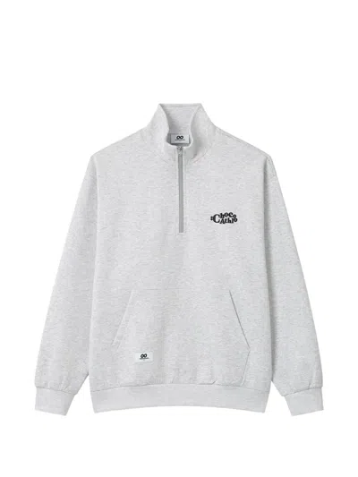 Chocoolate Quarter-zip Sweatshirt In Gray