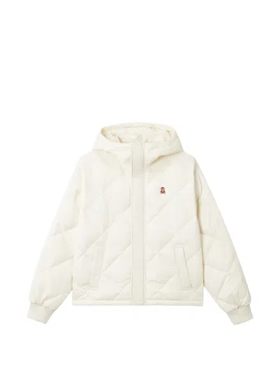Chocoolate Quilted Hooded Jacket In Neutral