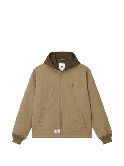 Chocoolate Quilted Hooded Jacket In Nude