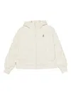 Chocoolate Quilted Hooded Puffer Jacket In White