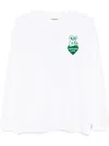 Chocoolate Rabbit Graphic Long-sleeved T-shirt In White