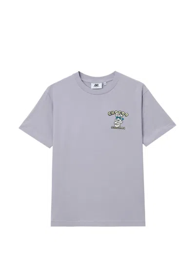 Chocoolate Rabbit-print T-shirt In Gray