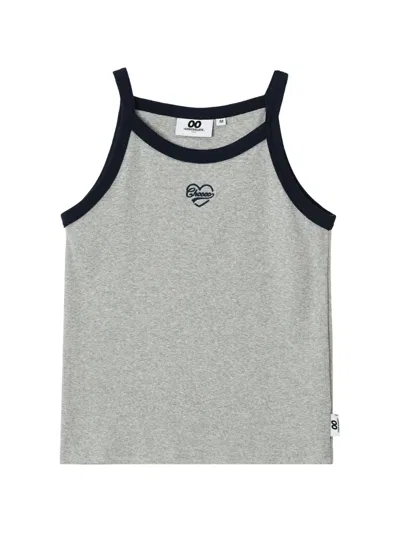 Chocoolate Racerback Tank Top In Gray