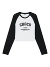 Chocoolate Raglan-sleeve Cropped T-shirt In Black