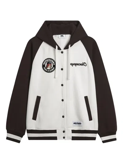 Chocoolate Raglan-sleeve Hoodie In White