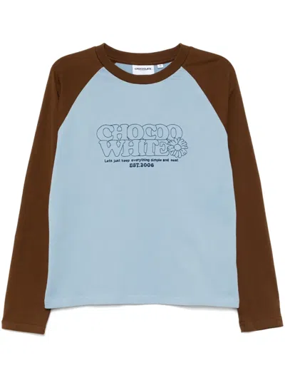 Chocoolate Reglan Long-sleeved T-shirt In Brown