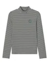 Chocoolate Ribbed High-neck T-shirt In Gray