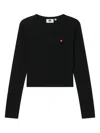 Chocoolate Ribbed T-shirt In Black