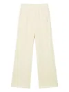 Chocoolate Ribbed Track Pants In White