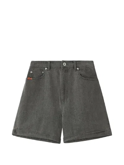 Chocoolate Rolled Heart Shorts In Gray