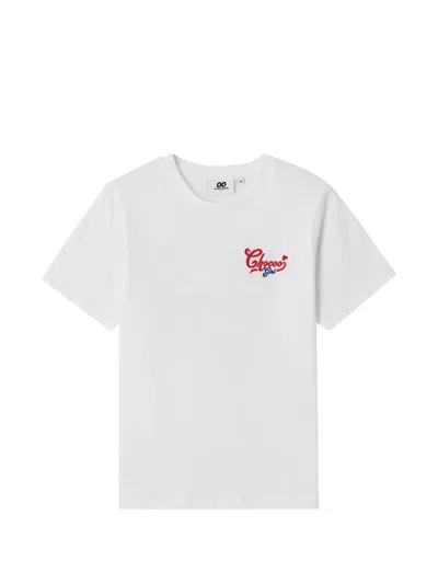 Chocoolate Short-sleeve Logo-print T-shirt In White