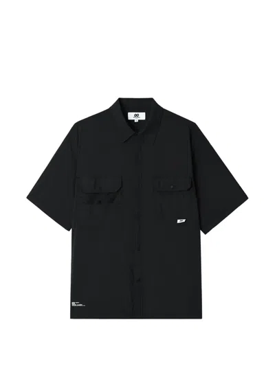 Chocoolate Short-sleeve Utility Shirt In Black