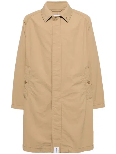Chocoolate Single-breasted Trench Coat In Braun