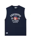 Chocoolate Sleeveless T-shirt In Blue