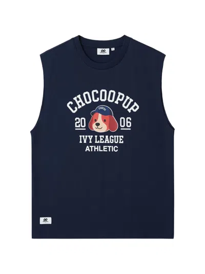 Chocoolate Sleeveless T-shirt In Blue