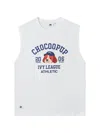 Chocoolate Sleeveless T-shirt In White