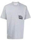 Chocoolate Slogan-embroidered Cotton T-shirt In Grey