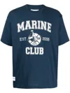 Chocoolate Slogan-print Cotton T-shirt In 蓝色