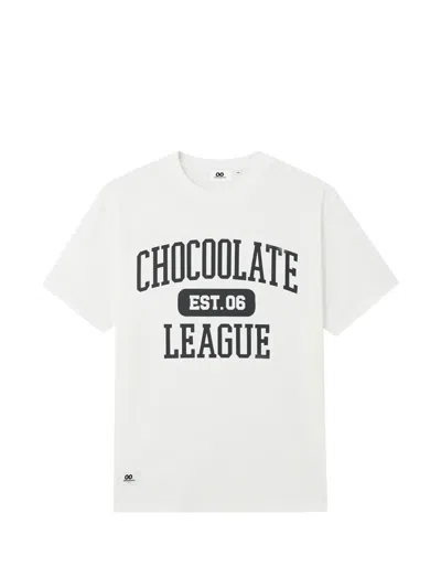Chocoolate Slogan-print T-shirt In White