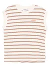 Chocoolate Stiped Tank Top