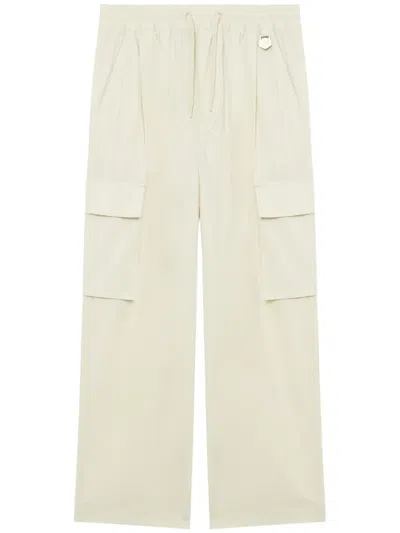 Chocoolate Straight Cargo Trousers In Neutrals