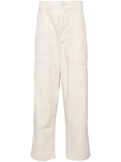Chocoolate Straight-leg Cotton Carpenter Trousers In Neutrals