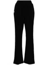 Chocoolate Wide-leg Track Pants In Black