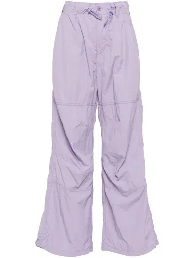 Chocoolate Stretch Regular Trousers In Purple