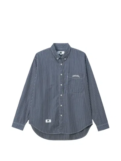 Chocoolate Striped Button-down Shirt In Blue