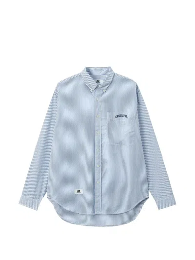 Chocoolate Striped Button-down Shirt In Blue