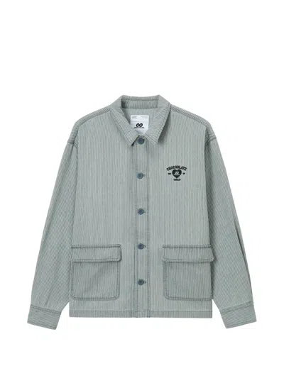 Chocoolate Striped Jacket In Gray